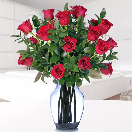 18 Rosas Rojas Importadas
